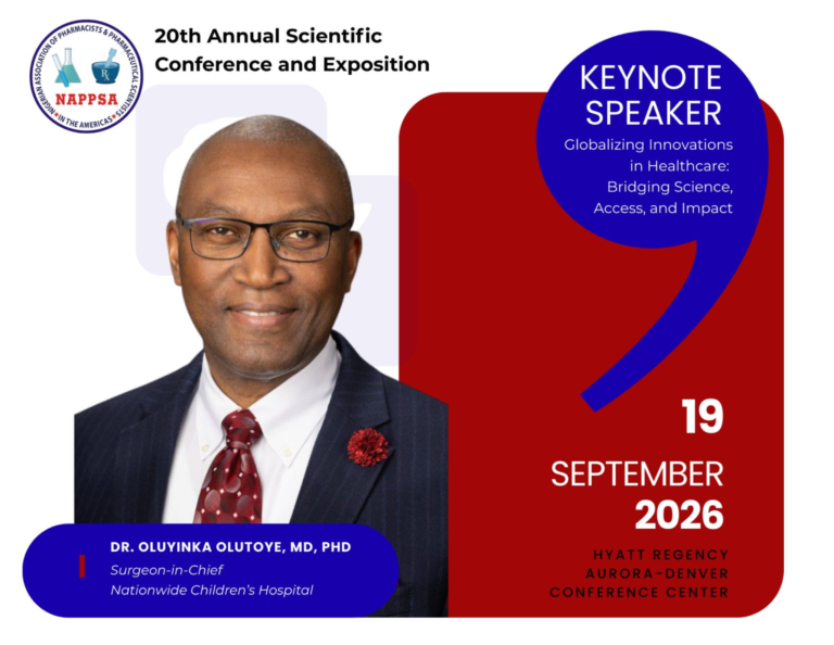 Dr. Oluyinka Olutoye, MD, PhD — Keynote Speaker, 20th Annual NAPPSA Scientific Conference & Exposition